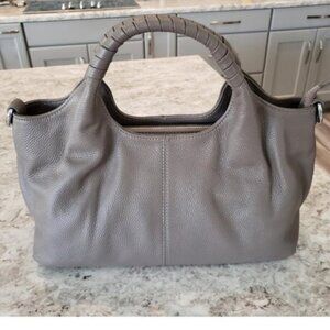 🆕Women Gray Genuine Leather Shoulder Bags Purses Satchel Designer Handbags